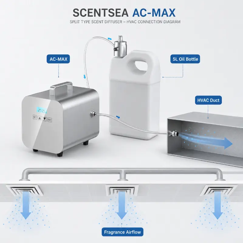 HVAC Shopping Mall Aroma Oil Diffuser